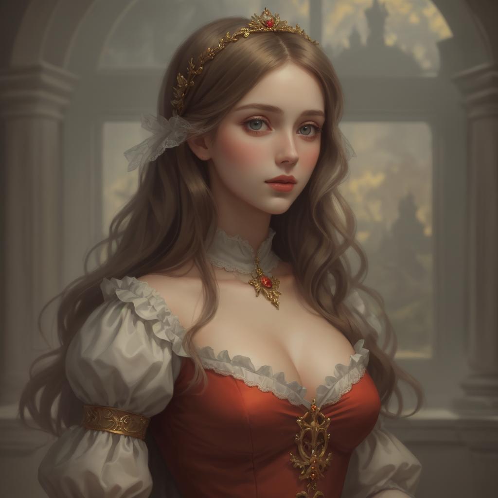 ai generated portrait of a woman princess